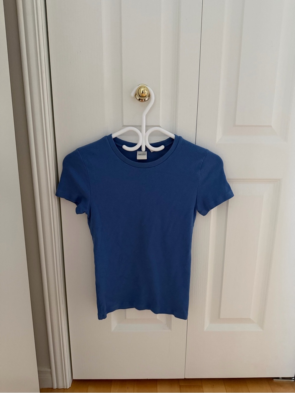 Aritzia Short Sleeve Crewneck Tee in Blue